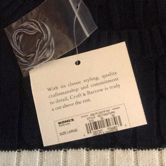 New Croft & Barrow Crew Neck Sweater - Picture 4 of 6